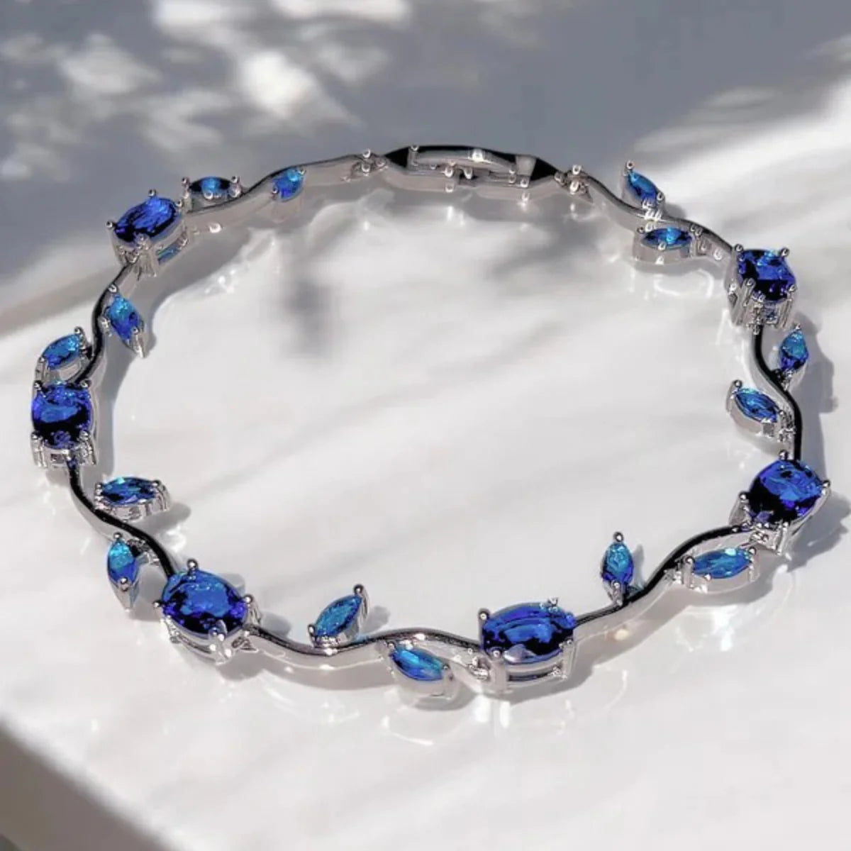 Blue Tulip Bracelet - Bracciale tulipani azzurri